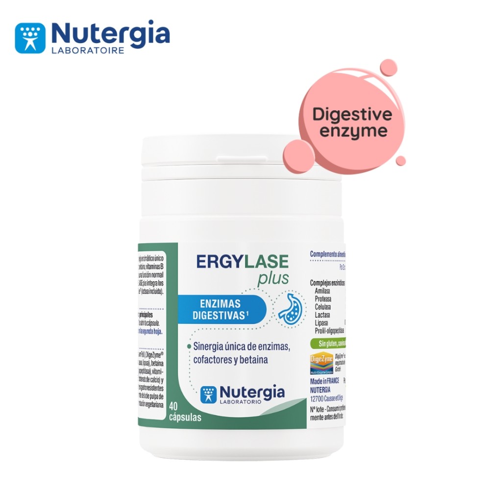 Comprar ERGYLASE PLUS 40 CAP NUTERGIA online - Farmacia Coliseum