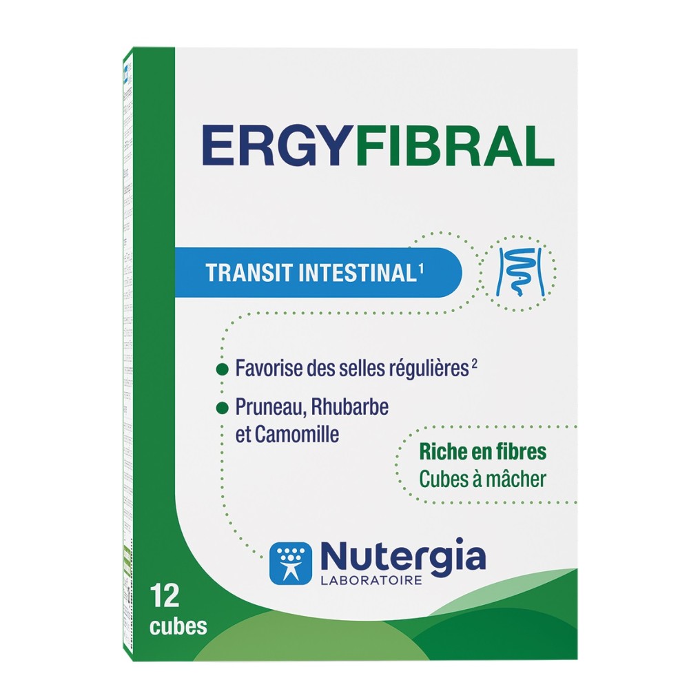 Comprar ERGYFIBRAL 12 CUBITOS MASTICABLES NUTERGIA online - Coliseum