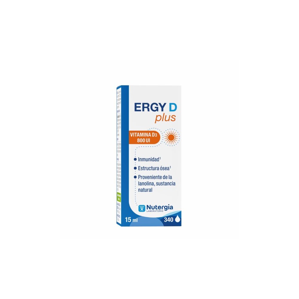 ERGY-D PLUS VITAMINA D3 COLECALCIFEROL 800 UI 15 CC NUTERGIA