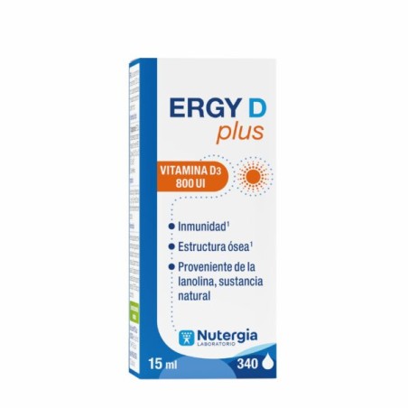 ERGY-D PLUS VITAMINA D3 COLECALCIFEROL 800 UI 15 CC NUTERGIA