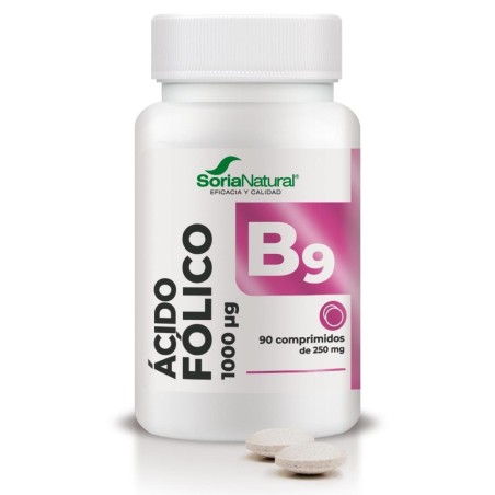 Comprar online FOLICO ACIDO 1000 MCG 90 COMP SORIA NATURAL -Coliseum
