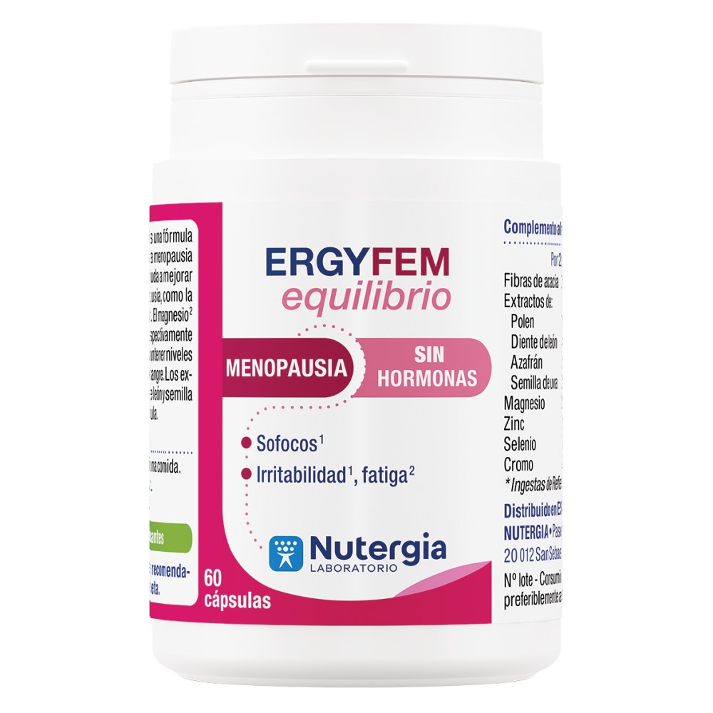 Comprar online ERGYFEM EQUILIBRIO 60 CAP NUTERGIA - Farmacia Coliseum