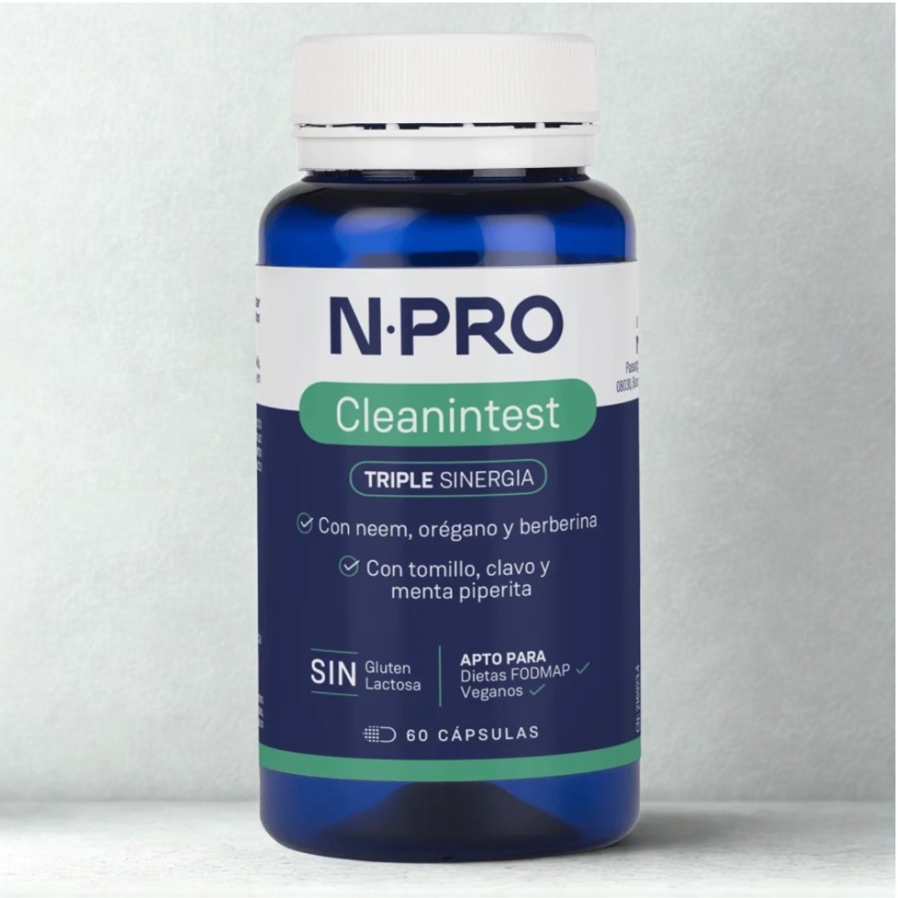 Comprar NPRO CLEANTINTEST 60 CAP NATURAL PROBIOTICS online - Coliseum