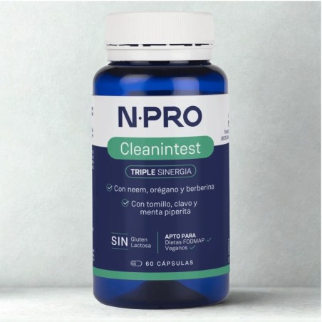 Comprar NPRO CLEANTINTEST 60 CAP NATURAL PROBIOTICS online - Coliseum