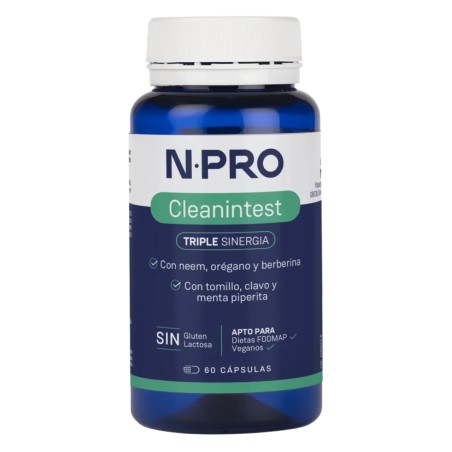 Comprar NPRO CLEANTINTEST 60 CAP NATURAL PROBIOTICS online - Coliseum