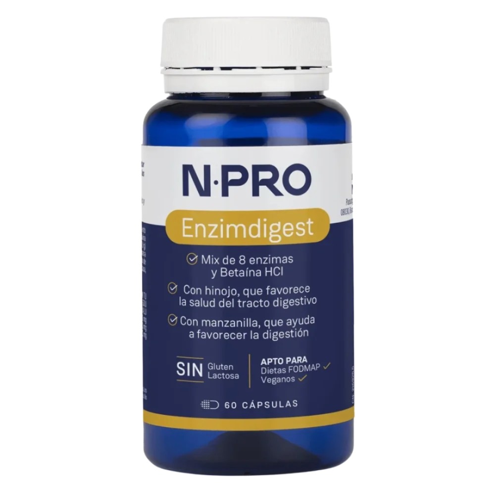 Comprar online NPRO ENZIMDIGEST 60 CAP NATURAL PROBIOTICS - Coliseum