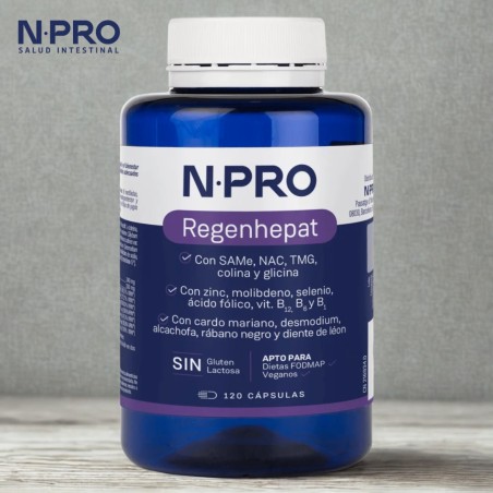 Comprar online NPRO REGENHEPAT 90 CAP NATURAL PROBIOTICS - Coliseum