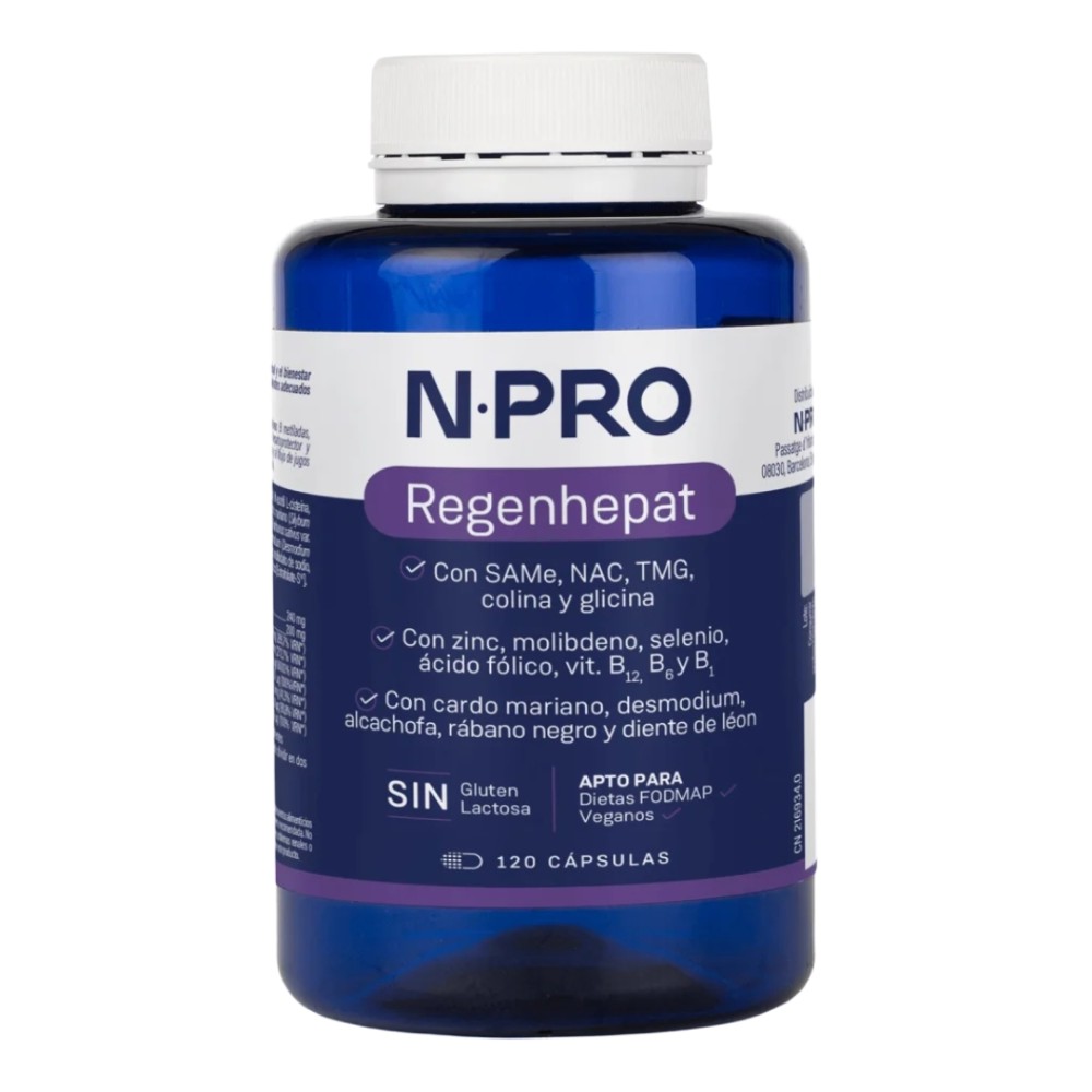Comprar online NPRO REGENHEPAT 90 CAP NATURAL PROBIOTICS - Coliseum