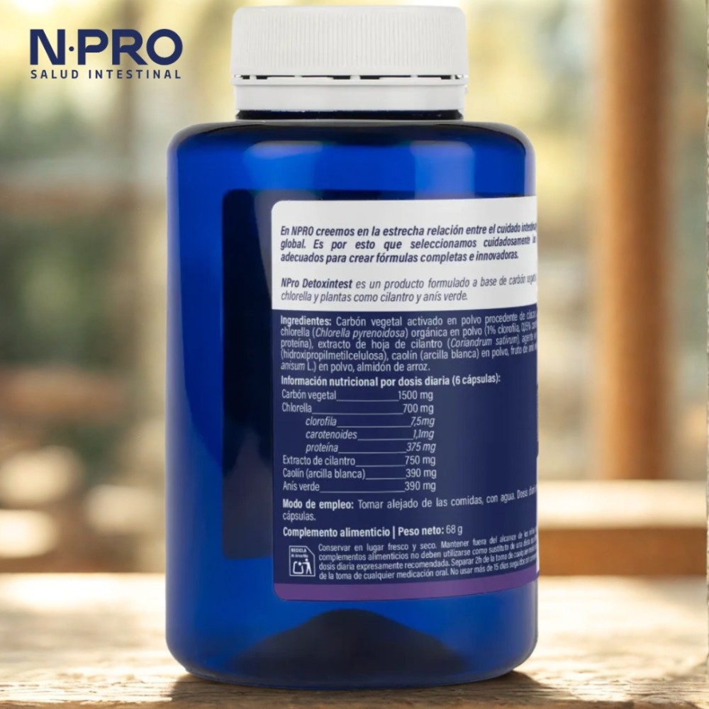 Comprar online NPRO DETOXINTEST 90 CAP NATURAL PROBIOTICS - Farmacia Coliseum