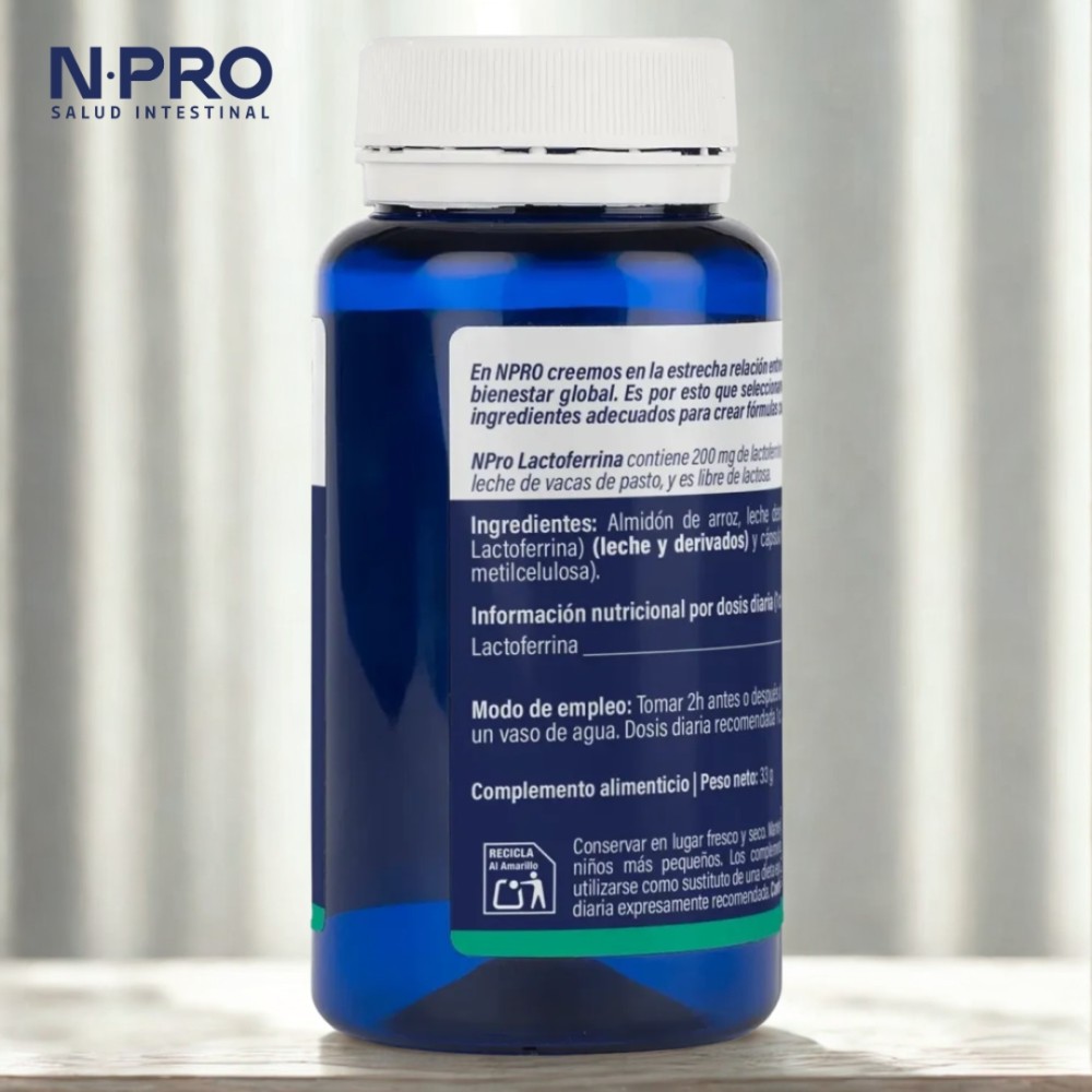 Comprar online NPRO LACTOFERRINA 60 CAP NATURAL PROBIOTICS - Farmacia Coliseum
