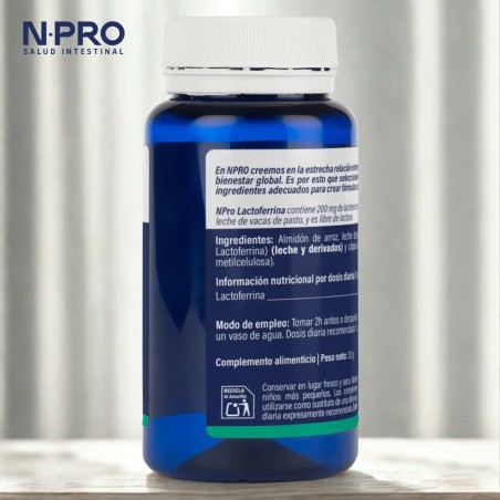 Comprar online NPRO LACTOFERRINA 60 CAP NATURAL PROBIOTICS - Farmacia Coliseum