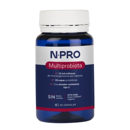 Comprar NPRO MULTIPROBIOTA 30 CAP NATURAL PROBIOTICS online - Coliseum