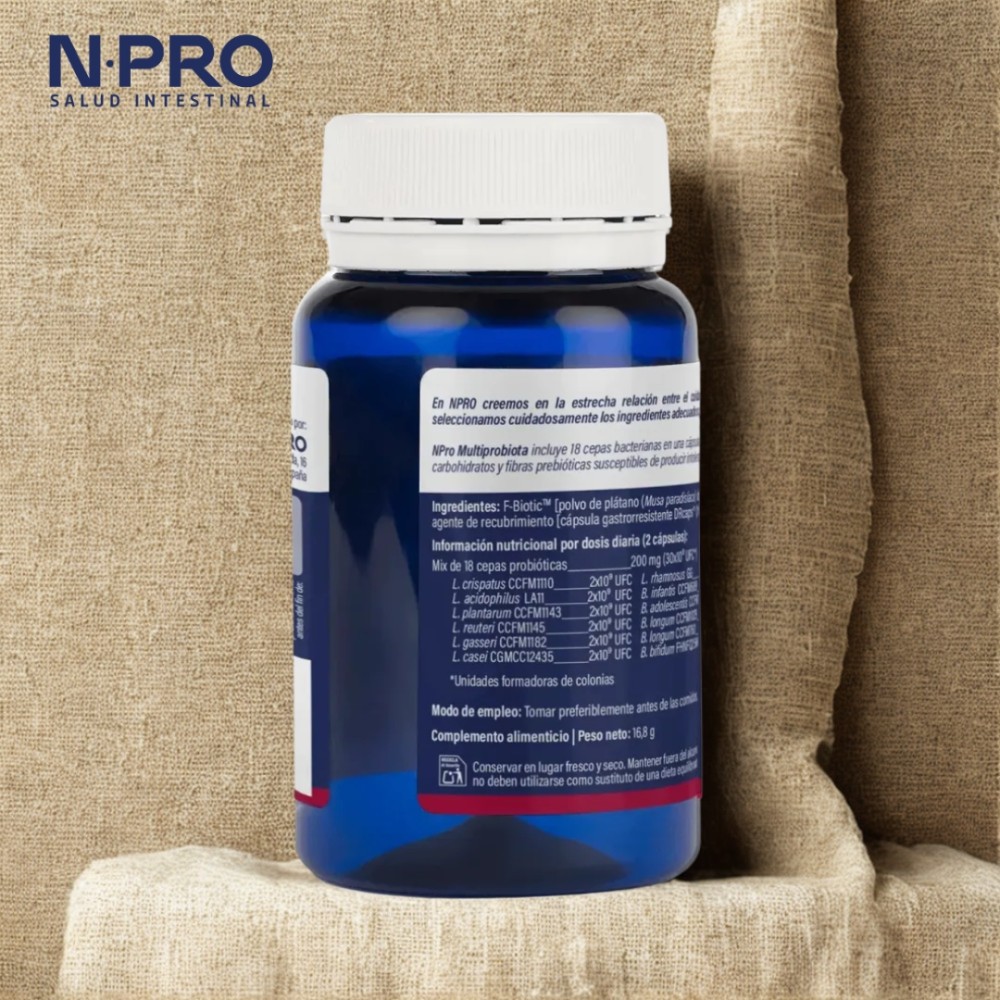 Comprar NPRO MULTIPROBIOTA 30 CAP NATURAL PROBIOTICS online - Coliseum