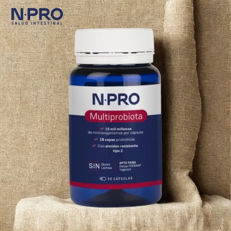 Comprar NPRO MULTIPROBIOTA 30 CAP NATURAL PROBIOTICS online - Coliseum