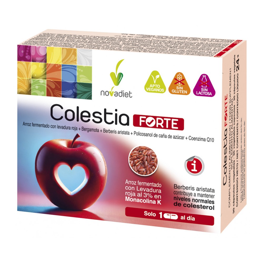 Comprar online COLESTIA FORTE 30 CAP NOVADIET - Farmacia Coliseum