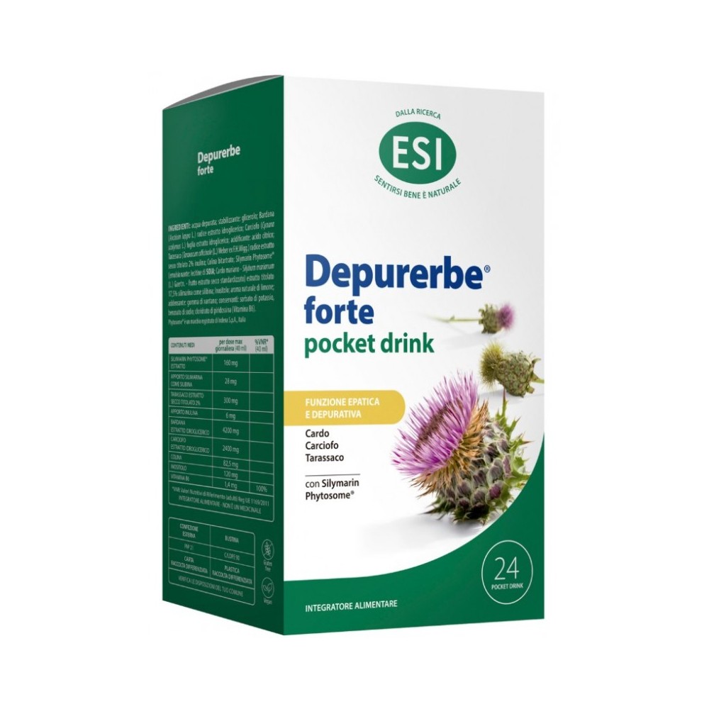 Comprar online DEPURERBE FORTE 24 SOBRES POCKET DRINK TREPAT DIET ESI