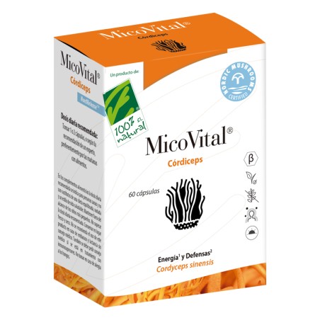 Comprar online CORDICEPS MICOVITAL 60 CAP CIEN POR CIEN NATURAL