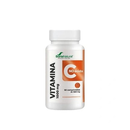 VITAMINA C NO ACIDA ASCORBATO CALCIO 1000 MG 60 COMP SORIA NATURAL