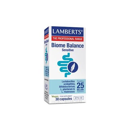 Comprar BIOME BALANCE SENSITIVE 30 CAP LAMBERTS online - Farmacia Coliseum
