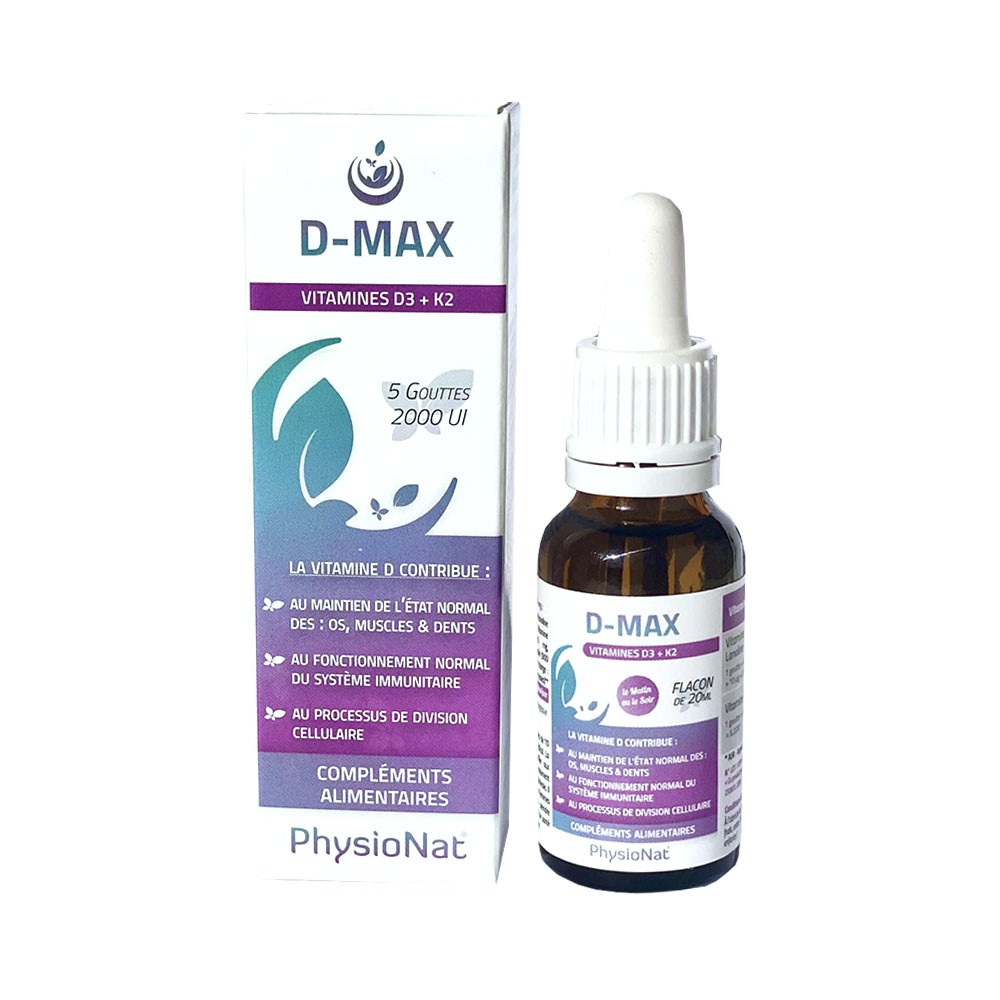 Comprar D-MAX VITAMINA D3 + K2 20 ML PHYSIONAT online - Farmacia Coliseum