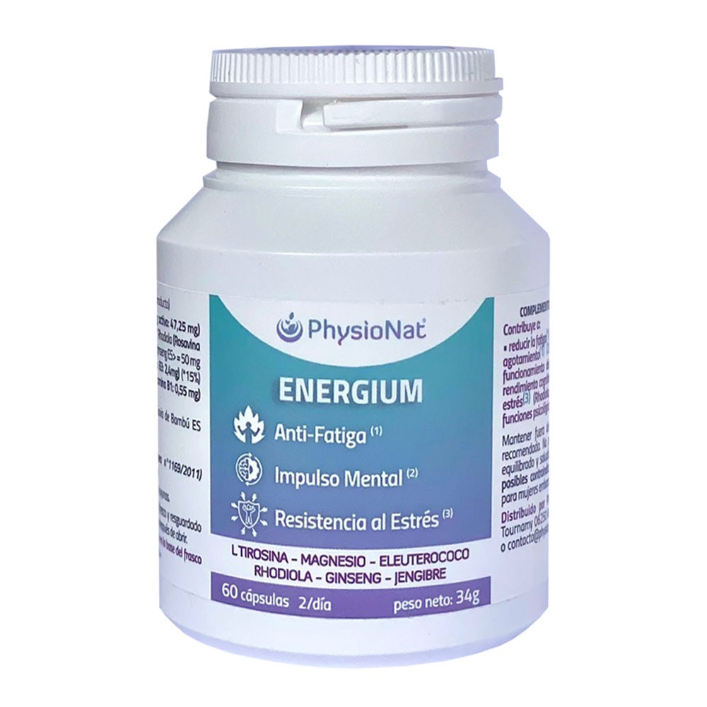 Comprar online ENERGIUM 60 CAPS PHYSIONAT - Farmacia Coliseum