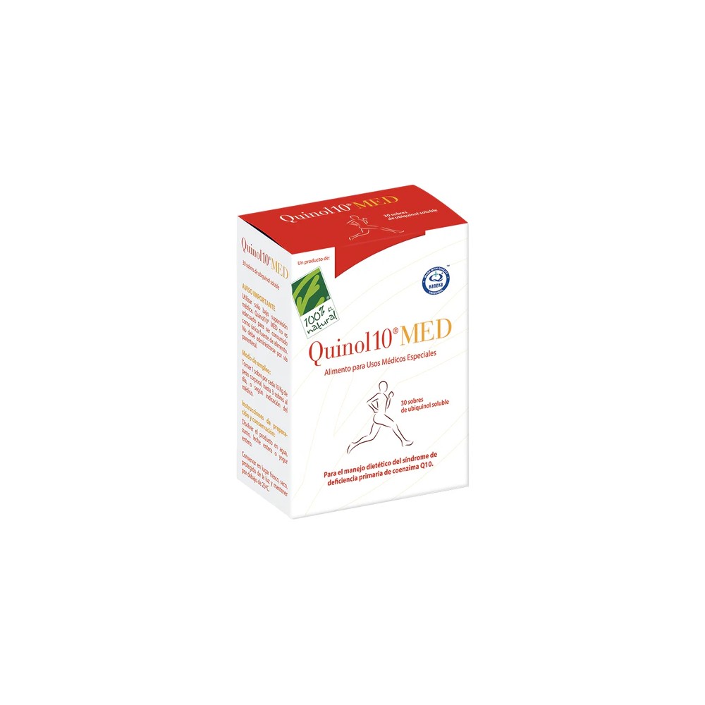 QUINOL 10 MED UBIQUINOL 300 MG Q10 30 SOBRES CIEN POR CIEN NATURAL