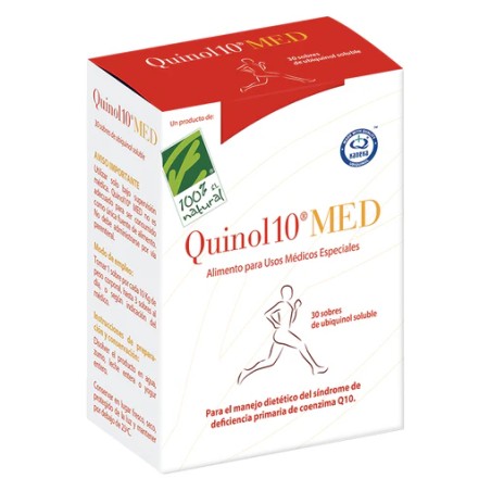 QUINOL 10 MED UBIQUINOL 300 MG Q10 30 SOBRES CIEN POR CIEN NATURAL