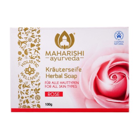JABON DE ROSAS HIDRATA Y PERFUMA 100 GR MAHARISHI AYURVEDA INDIAVEDA