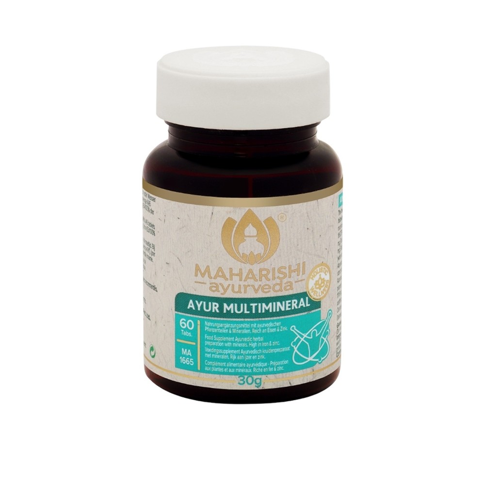 AYUR MULTIMINERAL HIERBAS Y MINERALES 60 COMP MAHARISHI INDIAVEDA