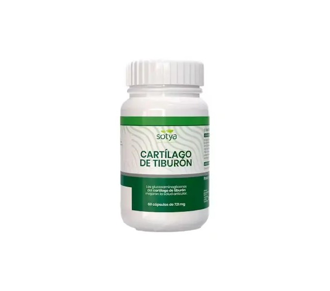 Comprar CARTILAGO TIBURON 500 MG 60 CAP SOTYA online - Coliseum