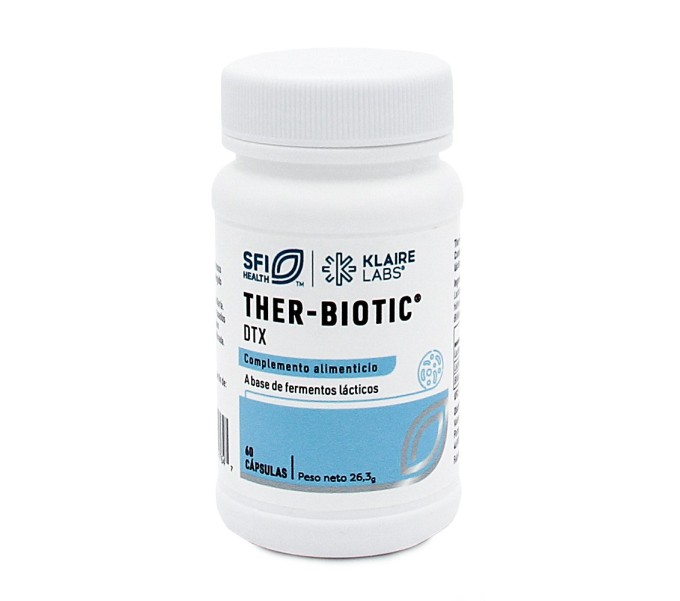 Comprar online THER BIOTIC DETOX 60 CAP SFI HEALTH KLAIRE LABS