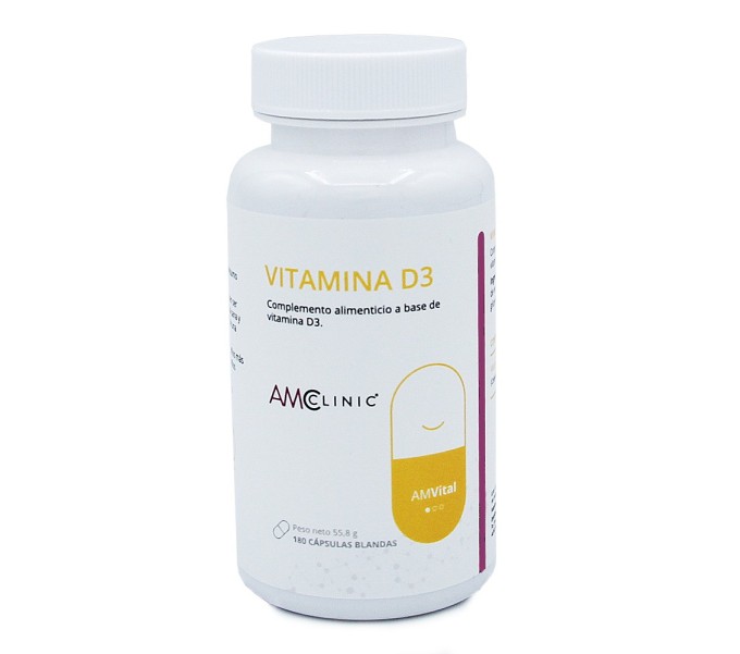 Comprar online VITAMINA D3 4000 UI 180 CAP AMCLINIC -Farmacia Coliseum