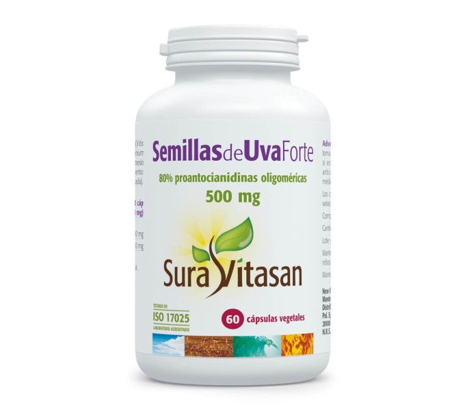 Comprar online SEMILLA UVA FORTE & ARANDANO ROJO 60 CAPS SURA VITASAN