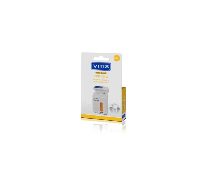Comprar SEDA DENTAL CON CERA 50 M VITIS online - Farmacia Coliseum