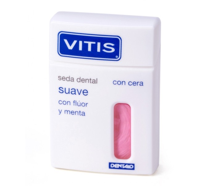 Comprar SEDA DENTAL SUAVE CON FLUOR Y MENTA 50M VITIS online