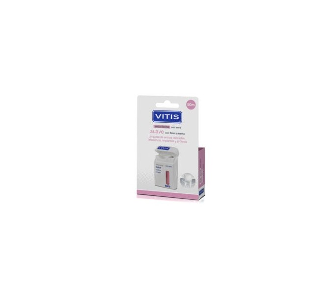 Comprar SEDA DENTAL SUAVE CON FLUOR Y MENTA 50M VITIS online