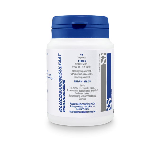 Comprar online GLUCOSAMINE SULFATE 750 MG 60 CAP NUTRINED - Farmacia Coliseum