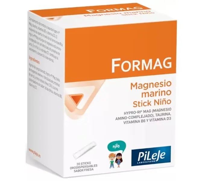 Comprar FORMAG 20 STICKS NIÑOS PILEJE online - Farmacia Coliseum