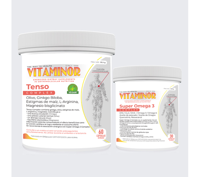 Comprar online TENSO COMPLEX 60 CAP+30 PERLAS VITAMINOR - Coliseum
