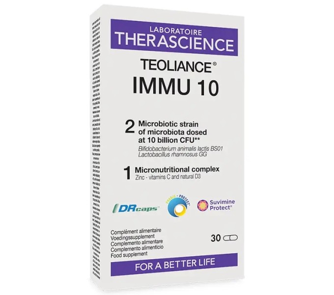 Comprar online TEOLIANCE IMMU 10 BILLONES 30 CAP PHYSIOMANCE THERASCIENCE