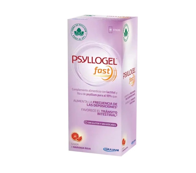 Comprar PSYLLOGEL FAST 10 STICKS 14,7 G SABOR NARANJA ROJA BOIRON