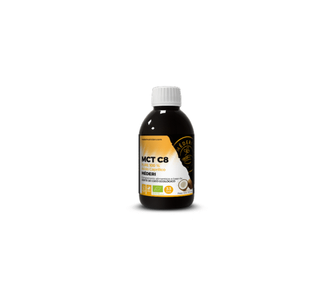 Comprar MCT C8 PURO 100% ACIDO CAPRILICO 500 CC COCO ACEITE MEDERI online - Farmacia Coliseum