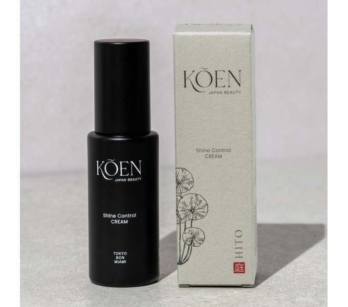 KOEN HITO SHINE CONTROL CREAM 50 ML CREMA HIDRAT MATE PIEL GRASA-MIXTA - KOEN JAPAN