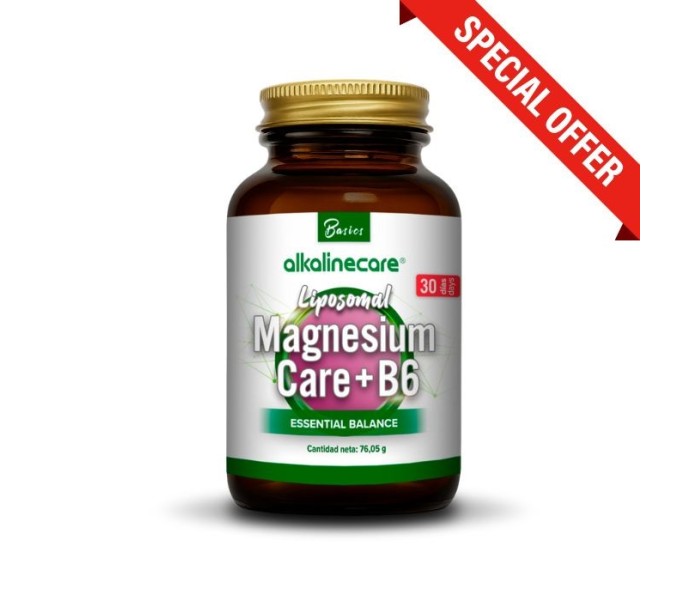 Comprar online MAGNESIO CARE B6 90 CAPS. ALKALINE CARE - Farmacia Coliseum