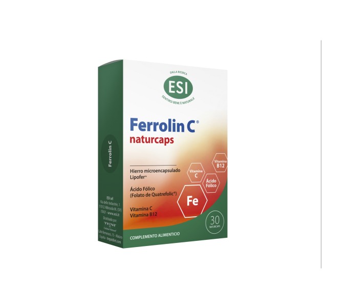 Comprar FERROLIN C HIERRO LIPOSOMADO 30 CAP ESI TREPAT DIET online - Farmacia Coliseum