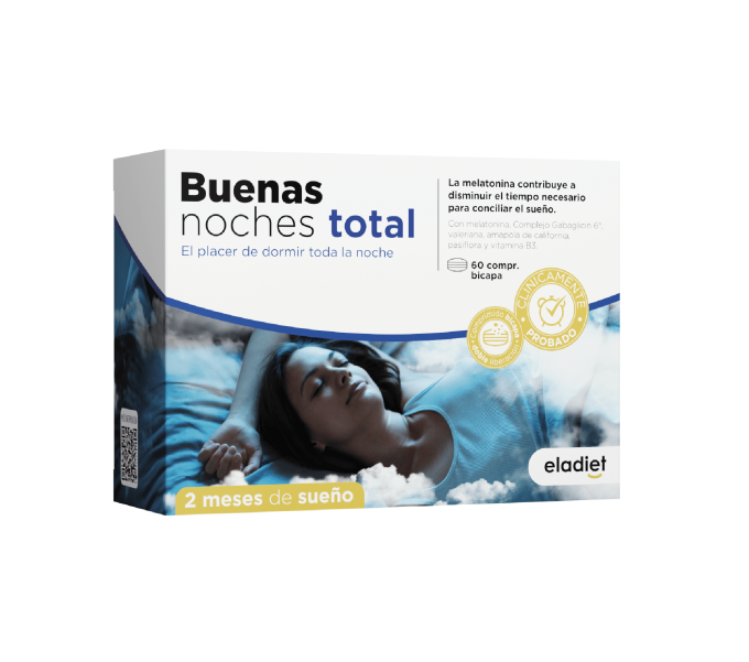 Comprar online BUENAS NOCHES TOTAL 1,85MG 60 COMP ELADIET - Coliseum