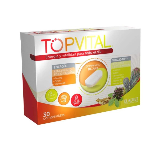 Comprar online TOPVITAL  30 COMPRIMIDOS ELADIET - Farmacia Coliseum