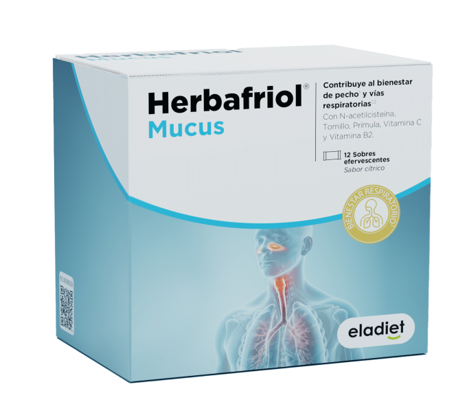 MUCUS HERBAFRIOL 12 SOBRES EFERVESCENTES 5 G SABOR CITRICO ELADIET
