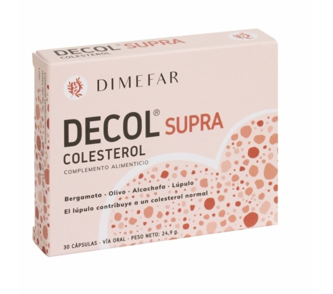 Comprar DECOL SUPRA COLESTEROL 30 CAPS DIMEFAR online - Farmacia Coliseum