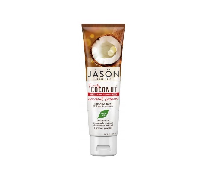 DENTIFRICO CREMA COCO BAMBU PIÑA BLANQUEADOR SIN FLUOR 119 G JASON